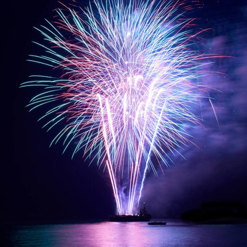 煙花爆竹；敬禮