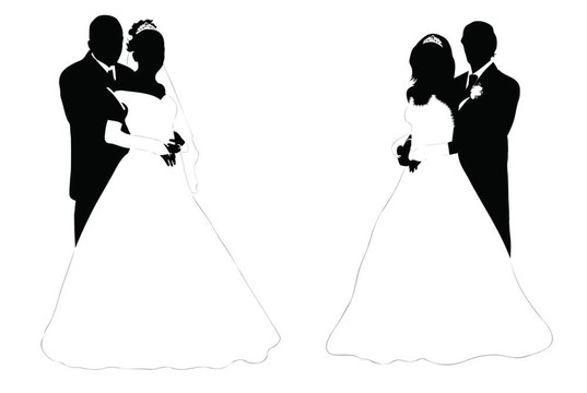 婚禮的夫婦