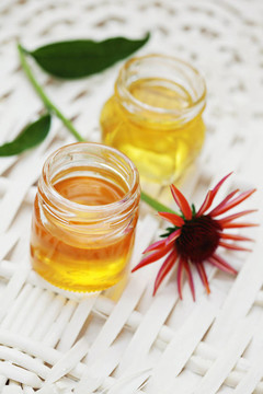 草藥的蜂蜜