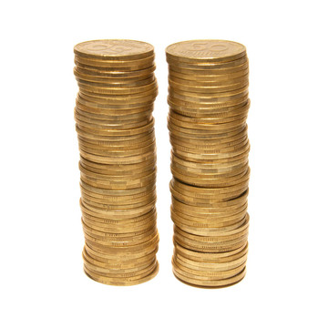 兩只金色的塔