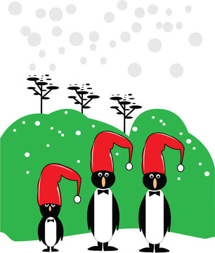 圣誕快樂penquins