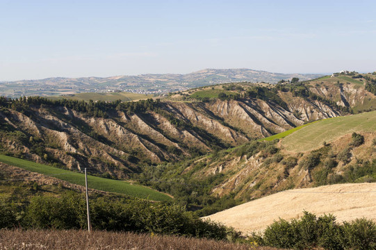 阿特里自然公園（Ancona；Abruzzi；意大利）；景觀在夏天；
