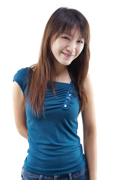 微笑的亞洲女性