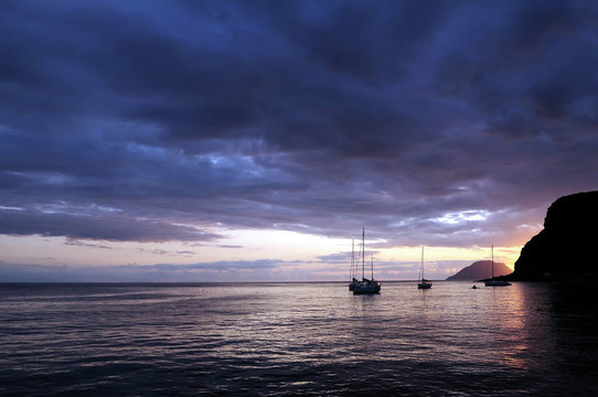 夕陽在海上