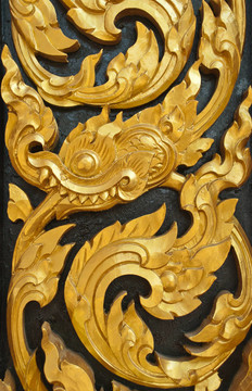 泰式木雕藝術(shù)形象墻