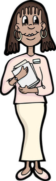 可愛(ài)的女上班族