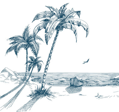夏天的海灘