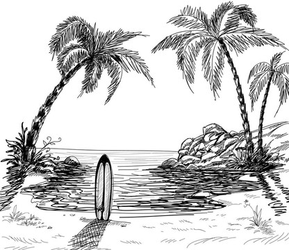 海景畫