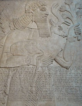 古代亞述人的壁畫