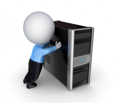 PC和3D小人物。