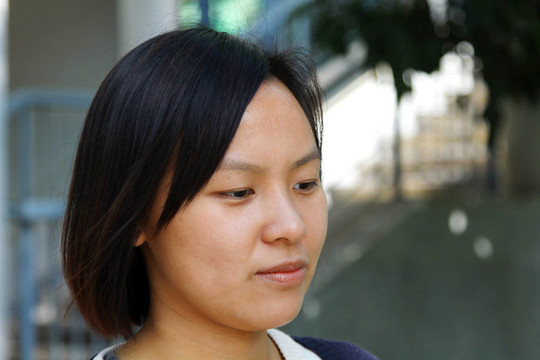 亞洲傷心的女孩