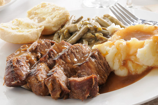 多汁的烤肉