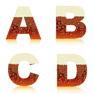 字母黑啤酒的ABCD