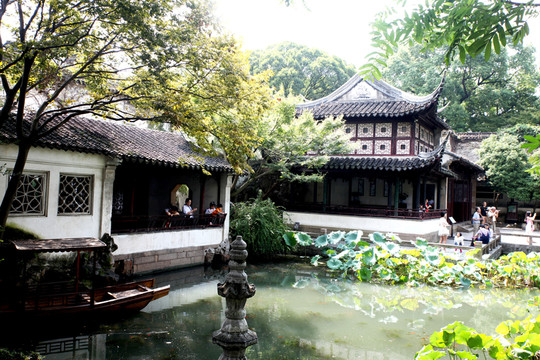 古典私家園林蘇州留園風(fēng)光