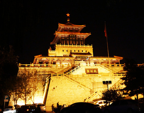 解放閣夜景 濟南