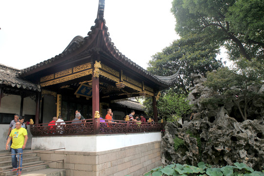 蘇州獅子林古典建筑真趣亭