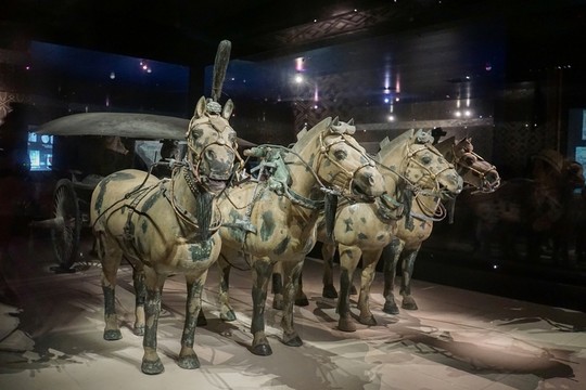 西安兵馬俑銅馬車
