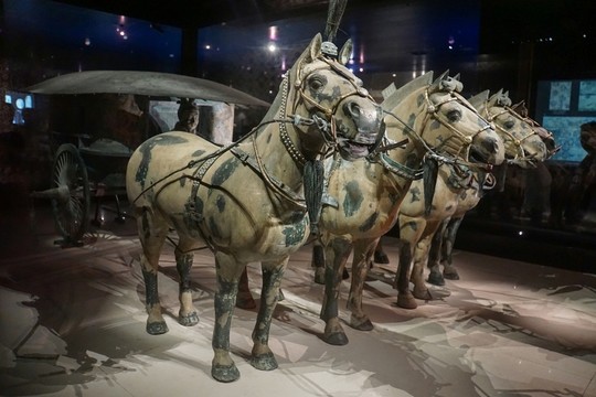 西安兵馬俑銅馬車