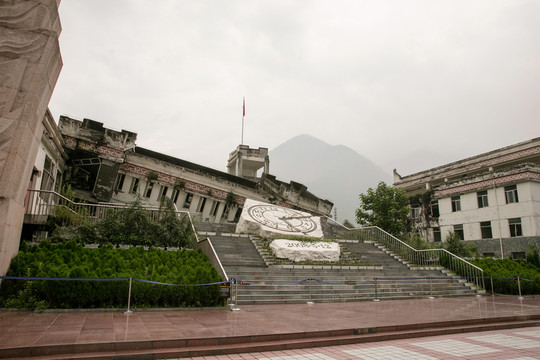 中國四川地震遺址