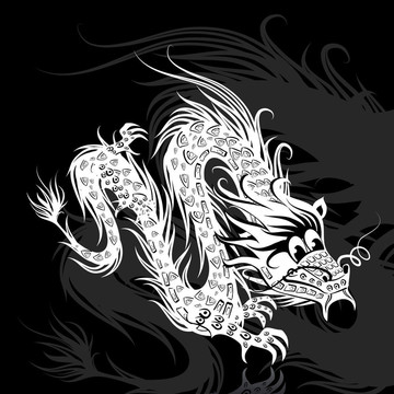 白色的中國(guó)龍