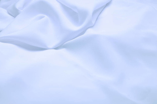 藍色的絲綢織物