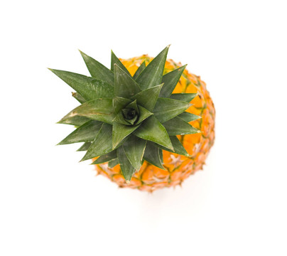 一個孤立的菠蘿特寫鏡頭