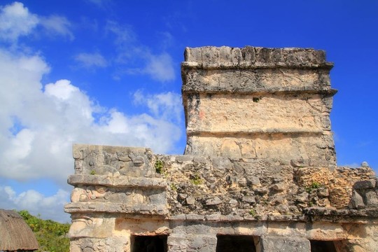 古代圖倫瑪雅遺址墨西哥金塔納羅奧州