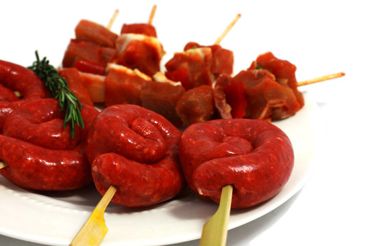 在板原串和香腸