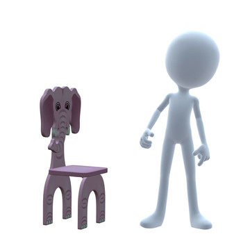 3D家伙大象兒童椅