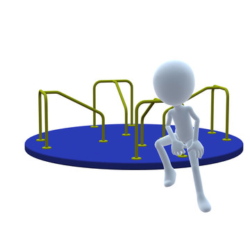 3D家伙旋轉(zhuǎn)木馬