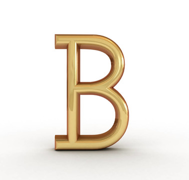 一個金色字母的字母
