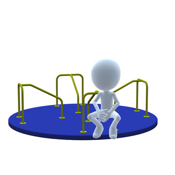 3D家伙旋轉(zhuǎn)木馬