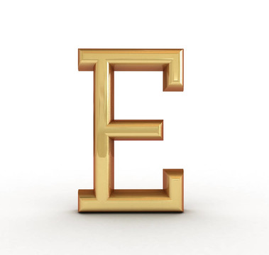 一個金色字母的字母