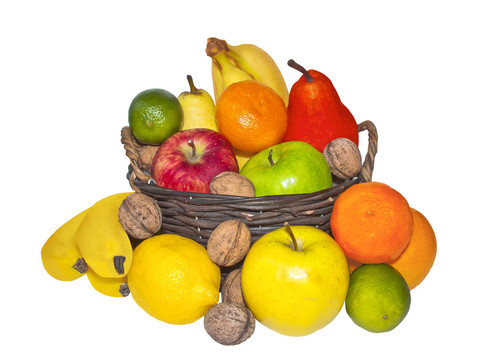 篮子里的成熟水果