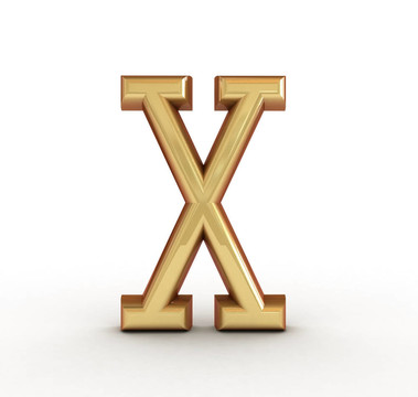 一個金色字母的字母