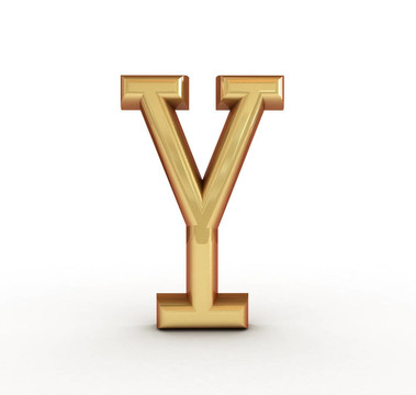 一個金色字母的字母