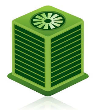 綠色空調(diào)機(jī)組圖標(biāo)