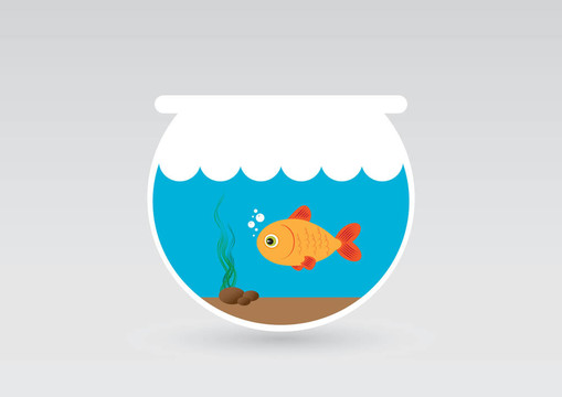 魚(yú)在水族館