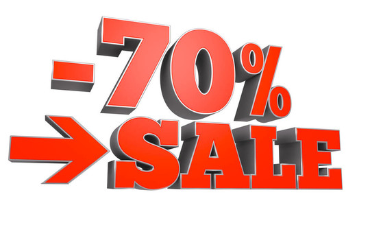 70%銷售折扣文本