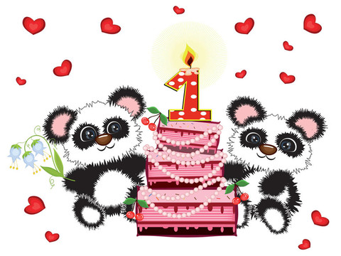生日明信片；一年