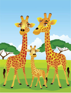 Giraffe的家人