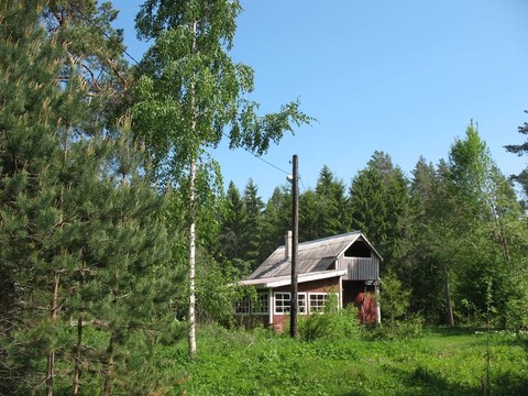 鄉(xiāng)村小屋。夏天。卡累利阿地峽