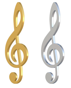 3D Treble Clef