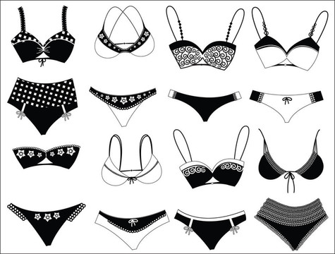 Bikini。時尚女性服裝