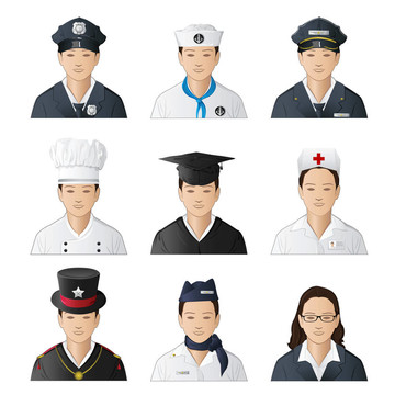 不同職業(yè)的女人
