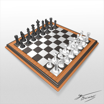 三維創(chuàng)建象棋藝術