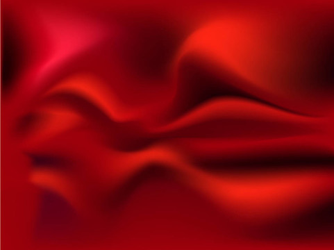 紅色的窗簾