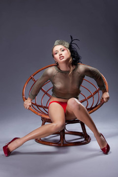 美麗的年輕女人魅力