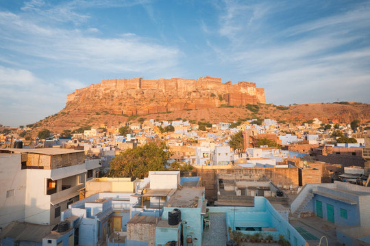 Mehrangarh堡焦特布爾的藍(lán)色
