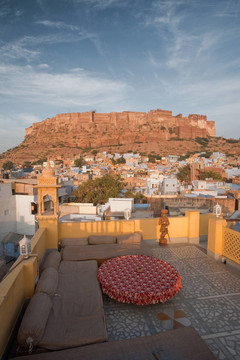 Mehrangarh堡焦特布爾的屋頂